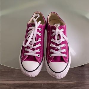 Dark pink converse